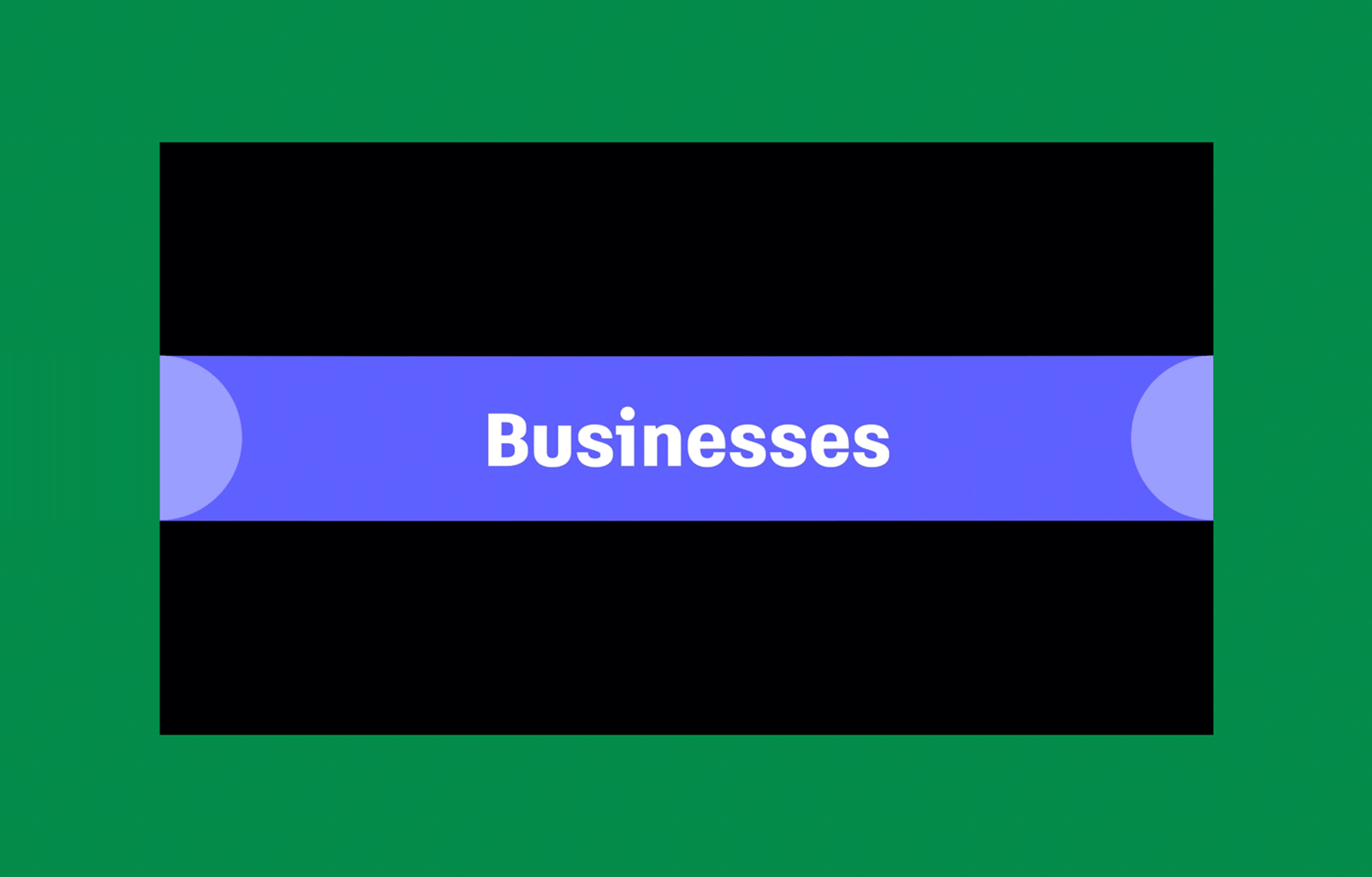 An animated gif from the video that shows text alongside a stream of colourful shapes. It reads businesses need to be resilient to handle an accelerating rate of change coming from everywhere.